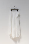 Marc Le Bihan irregular wrinkled silk skirt series 2503 MLB-2503-BAI white